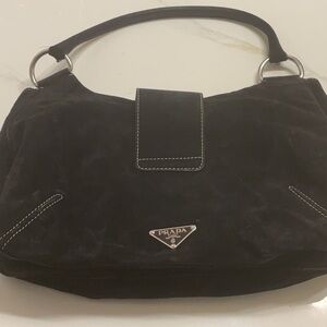 Prada Black Shoulder Bag with Sleek Minimalist Design